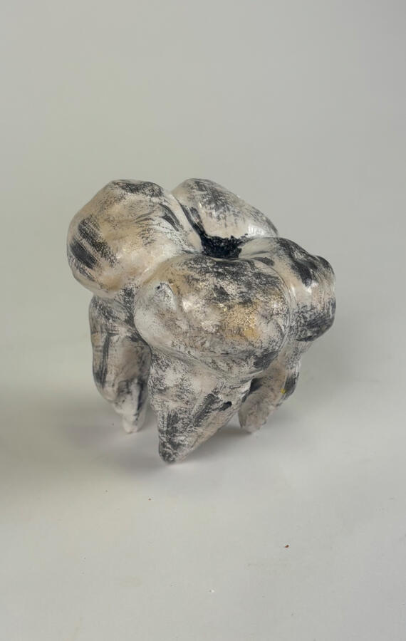 worn by time, 2024, ceramic, underglaze, glaze, 3x4x2
